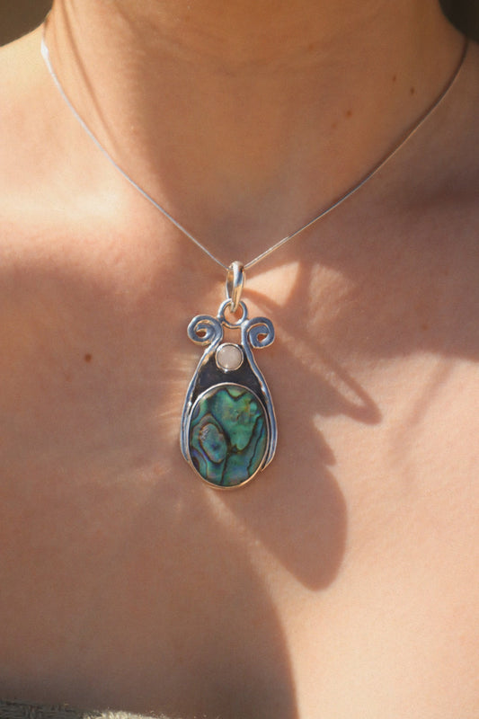 Abalone Heart Pendant