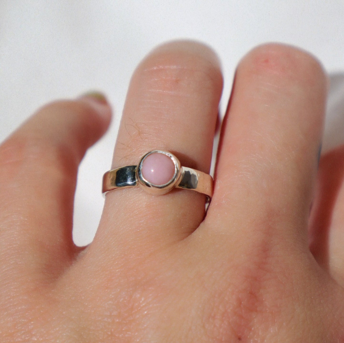 Pink Australian Opal Ring