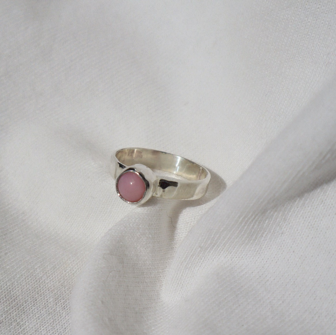 Pink Australian Opal Ring