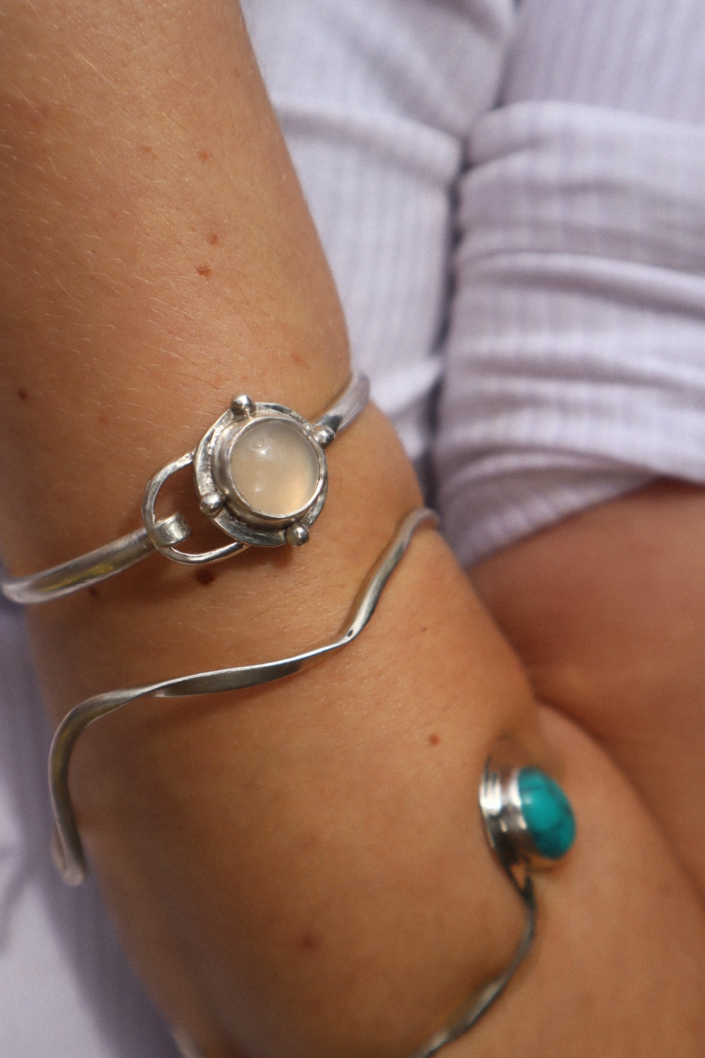 Moonstone Clasp Bracelet